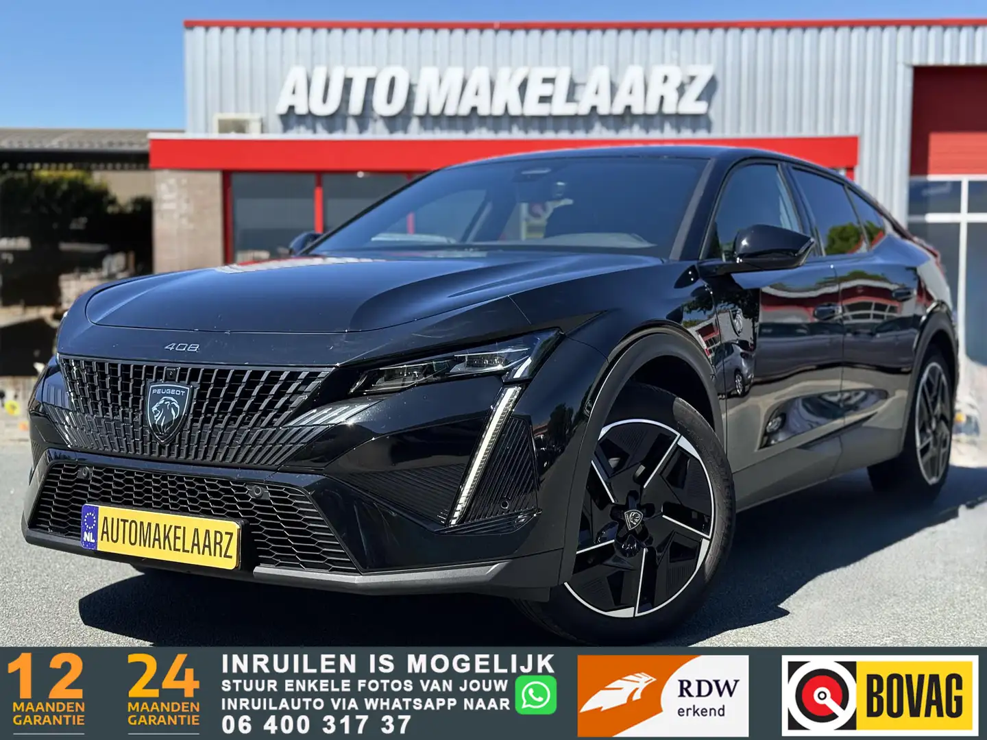 Peugeot 408 1.2 PureTech GT FULL OPTION! Zwart - 1