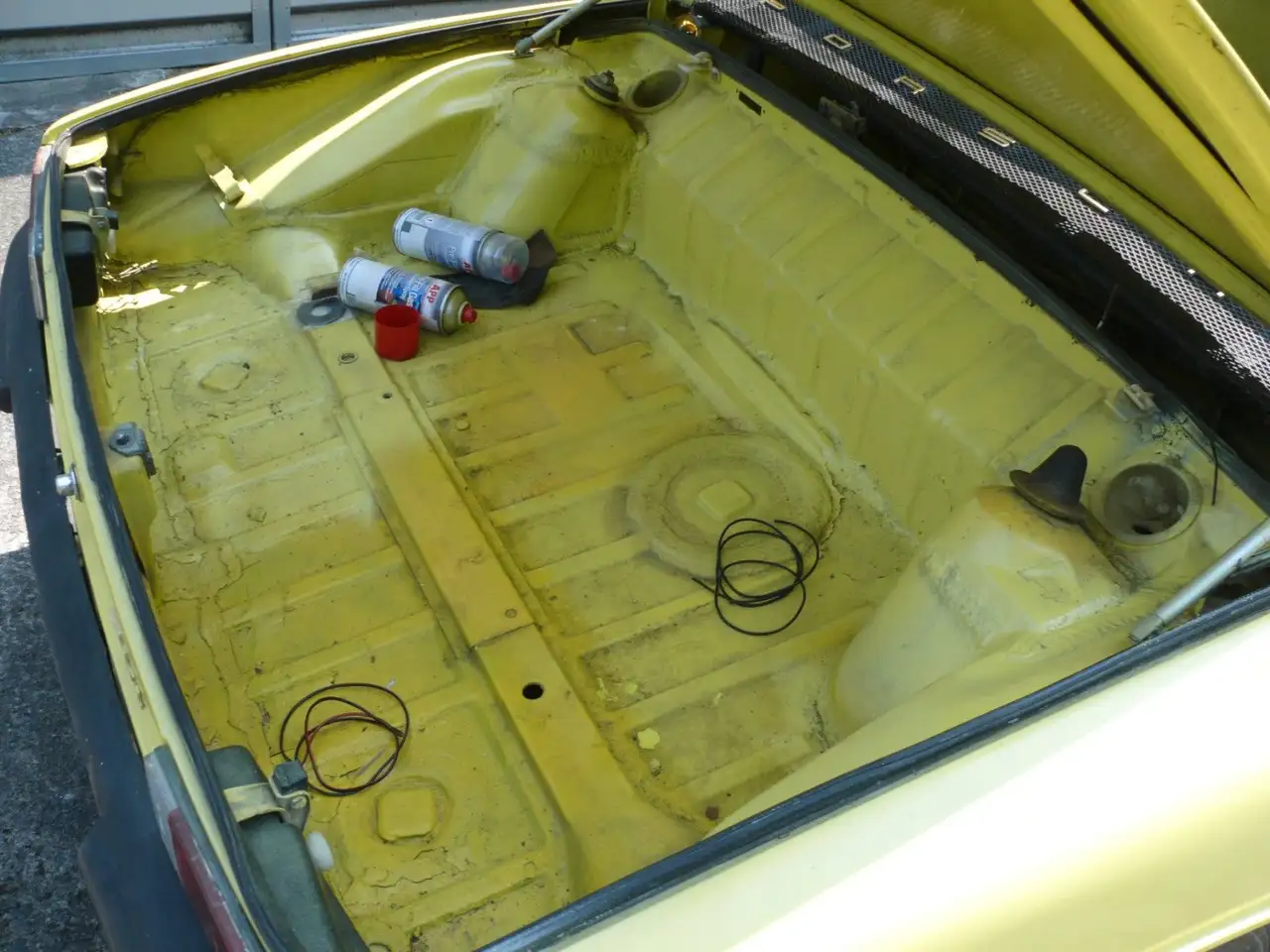 Porsche 914 Chromstoßstangen grüngelb z.Restaurieren, foto 9