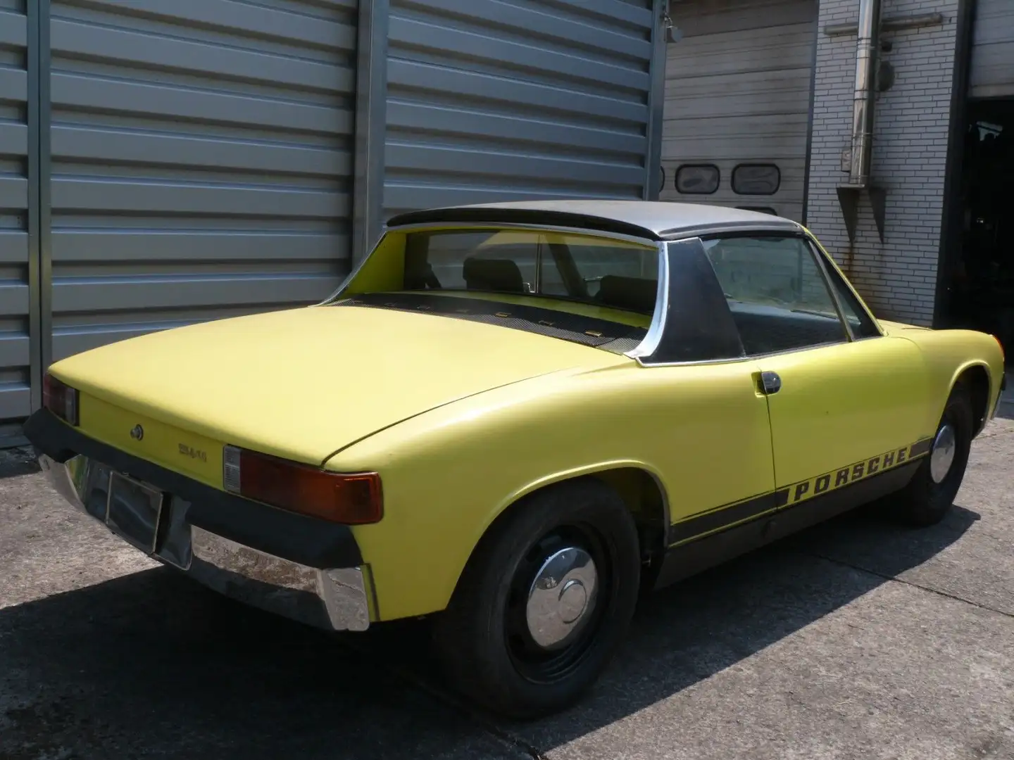 Porsche 914 Chromstoßstangen grüngelb z.Restaurieren žuta - 2