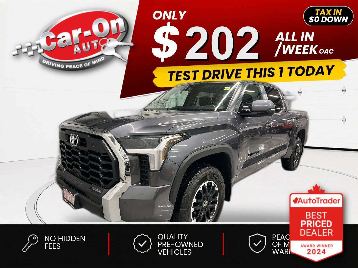 Gray 2024 Toyota Tundra Pickup Truck  Automatic