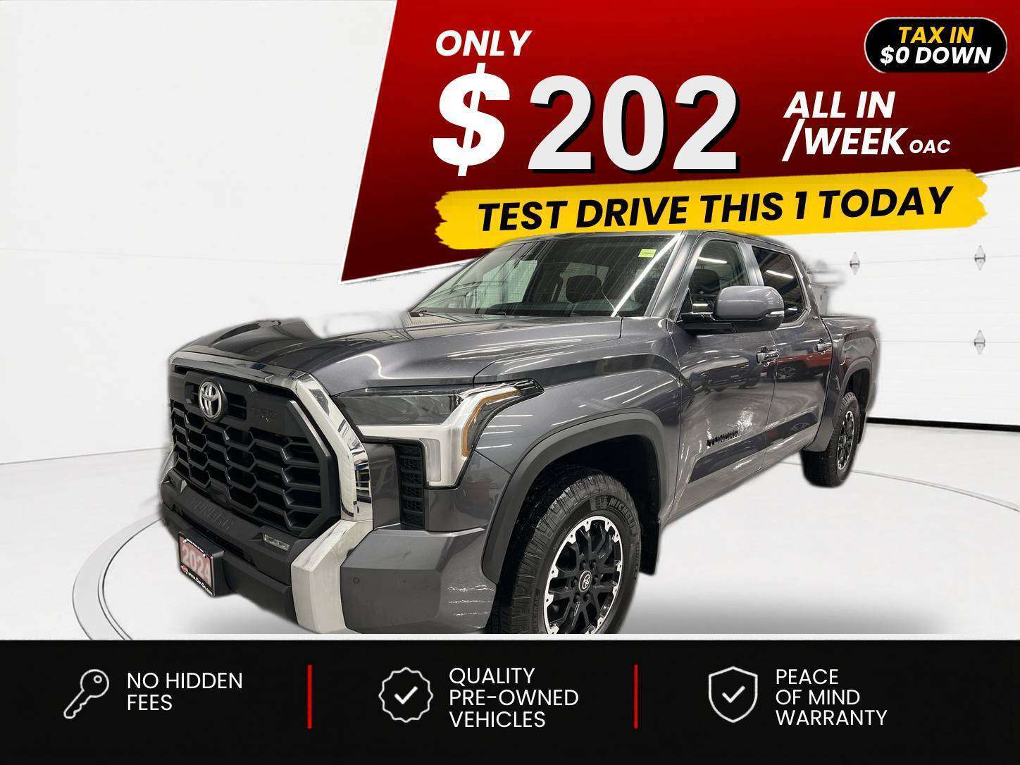 Gray 2024 Toyota Tundra Pickup Truck  Automatic