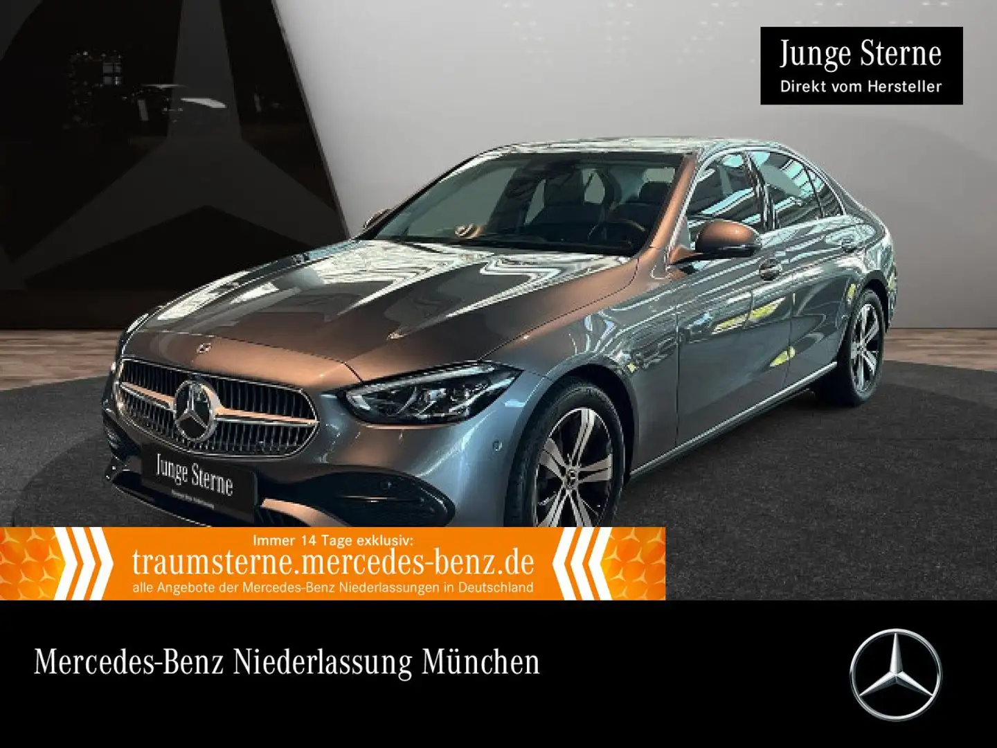 Mercedes-Benz C 180 AVANTG+360+LED+KEYLESS+9G Grau - 1