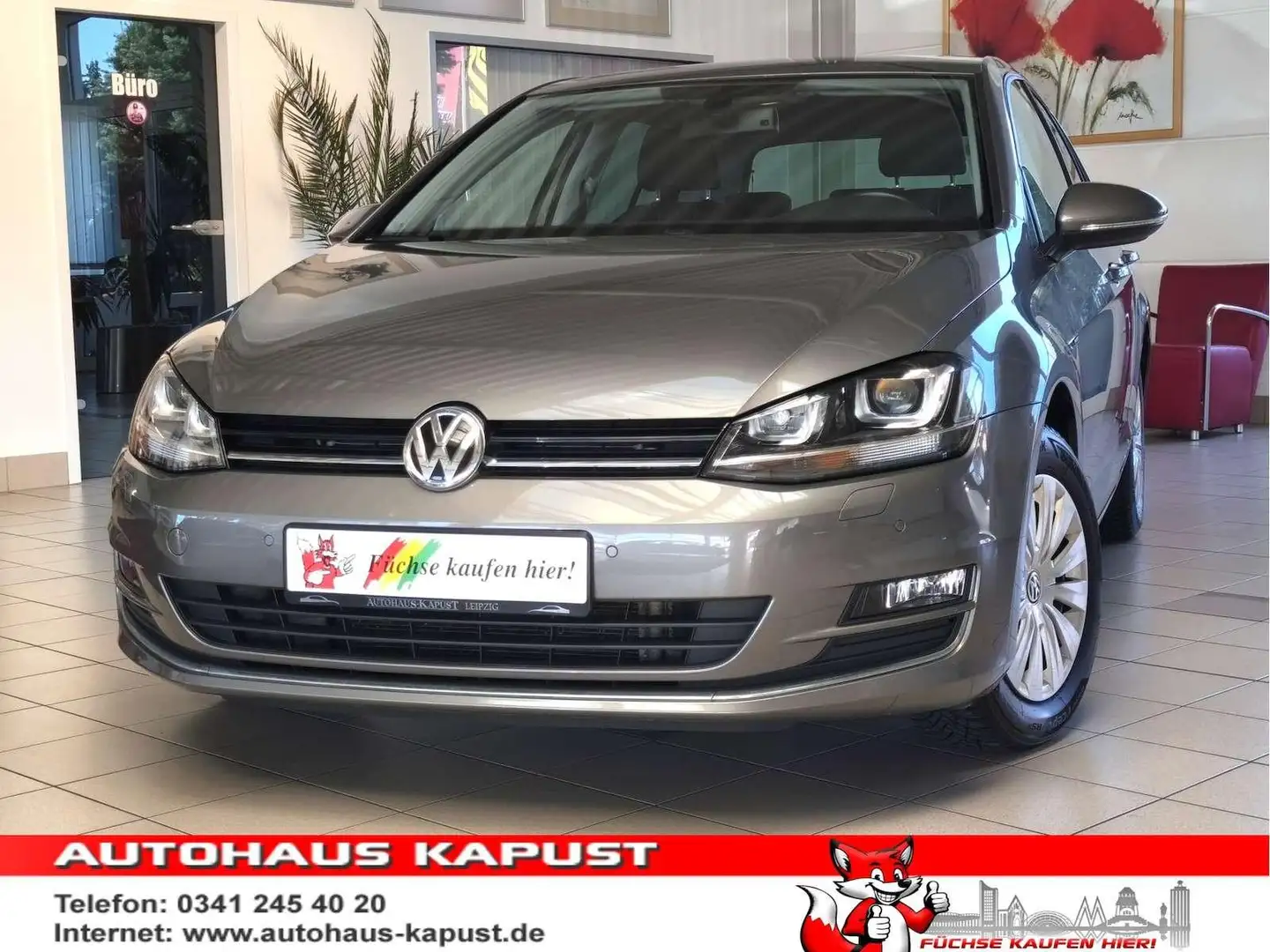 Volkswagen Golf Lounge 1.4 /Bi-Xenon/Navi/Tempo/Ahk Gris - 1