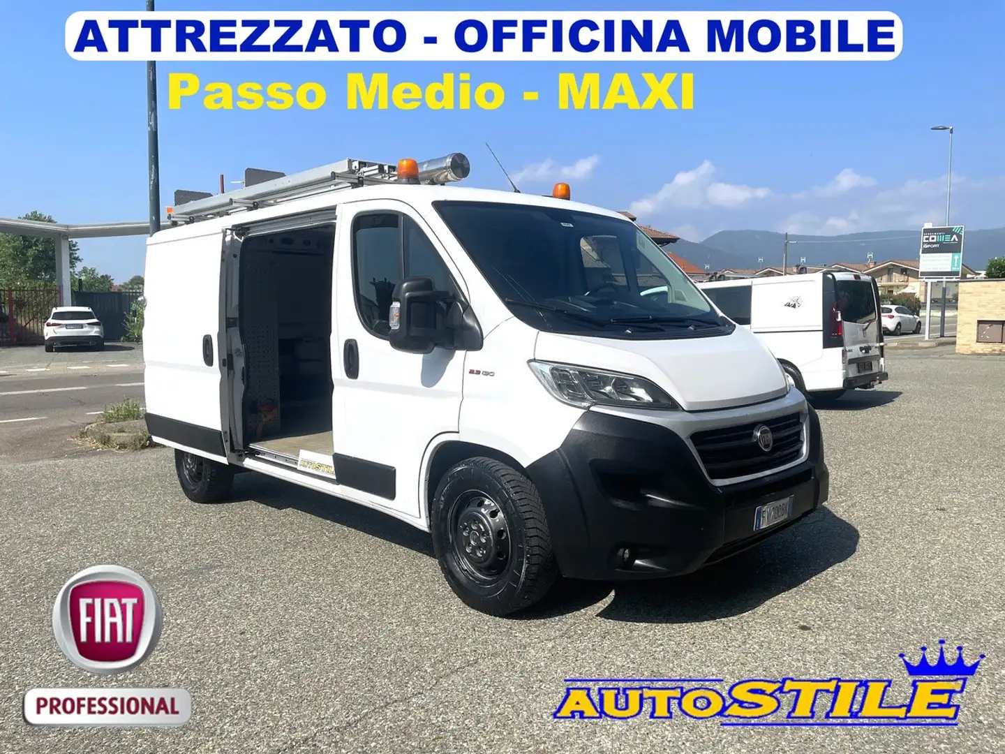 Fiat Ducato MAXI 2.3 130cv OFFICINA MOBILE ATTREZZATO PA MEDIO Bianco - 1