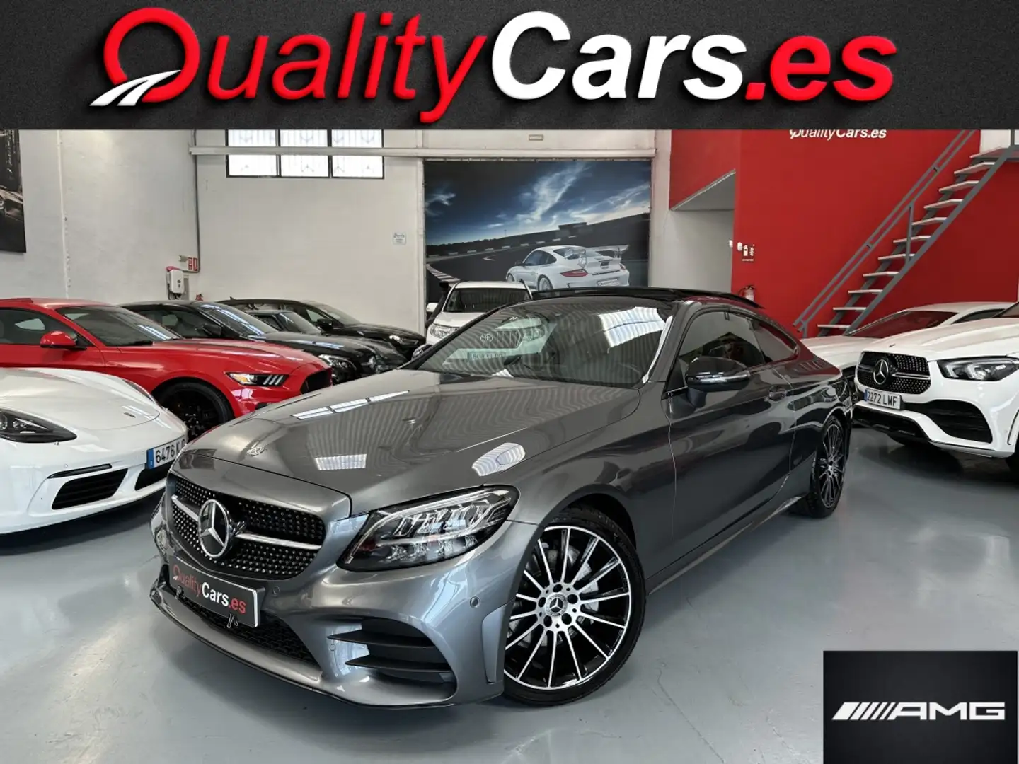 Mercedes-Benz C 220 Coupé 220d 9G-Tronic (0.0) Gris - 1