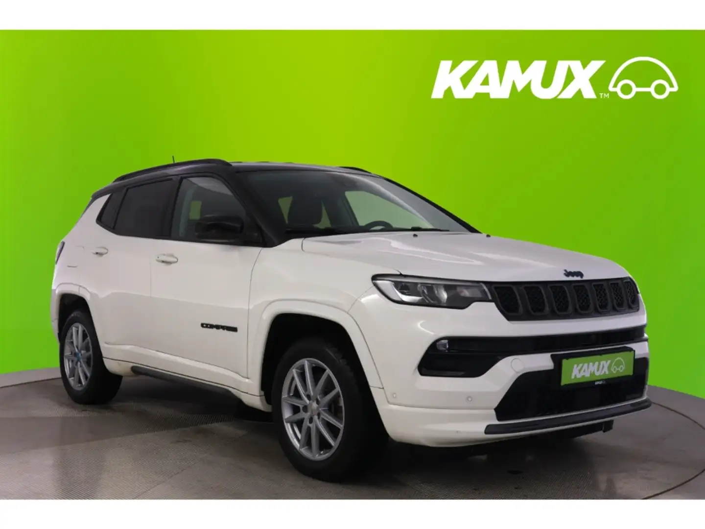 Jeep Compass 1.3PlugIn-Hybrid 4x4 Aut.S+LED+NAVI+PDC Blanc - 1