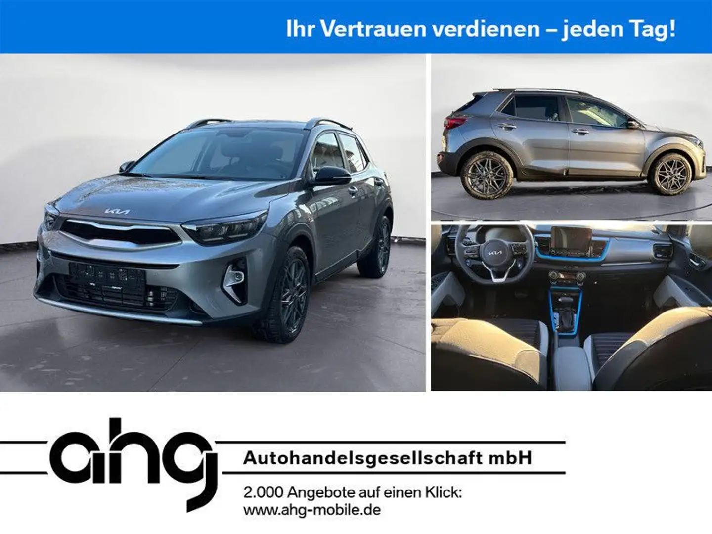 Kia Stonic Kia Stonic 1.0 T-GDI DCT Nightline Edition Gris - 1