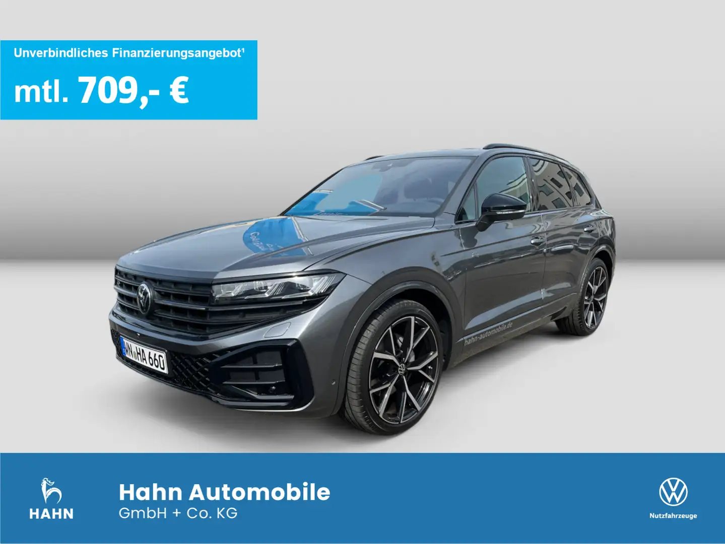 Volkswagen Touareg R-LINE LEDER STANDH. AHK PANO HUD DYNAUD Grau - 1