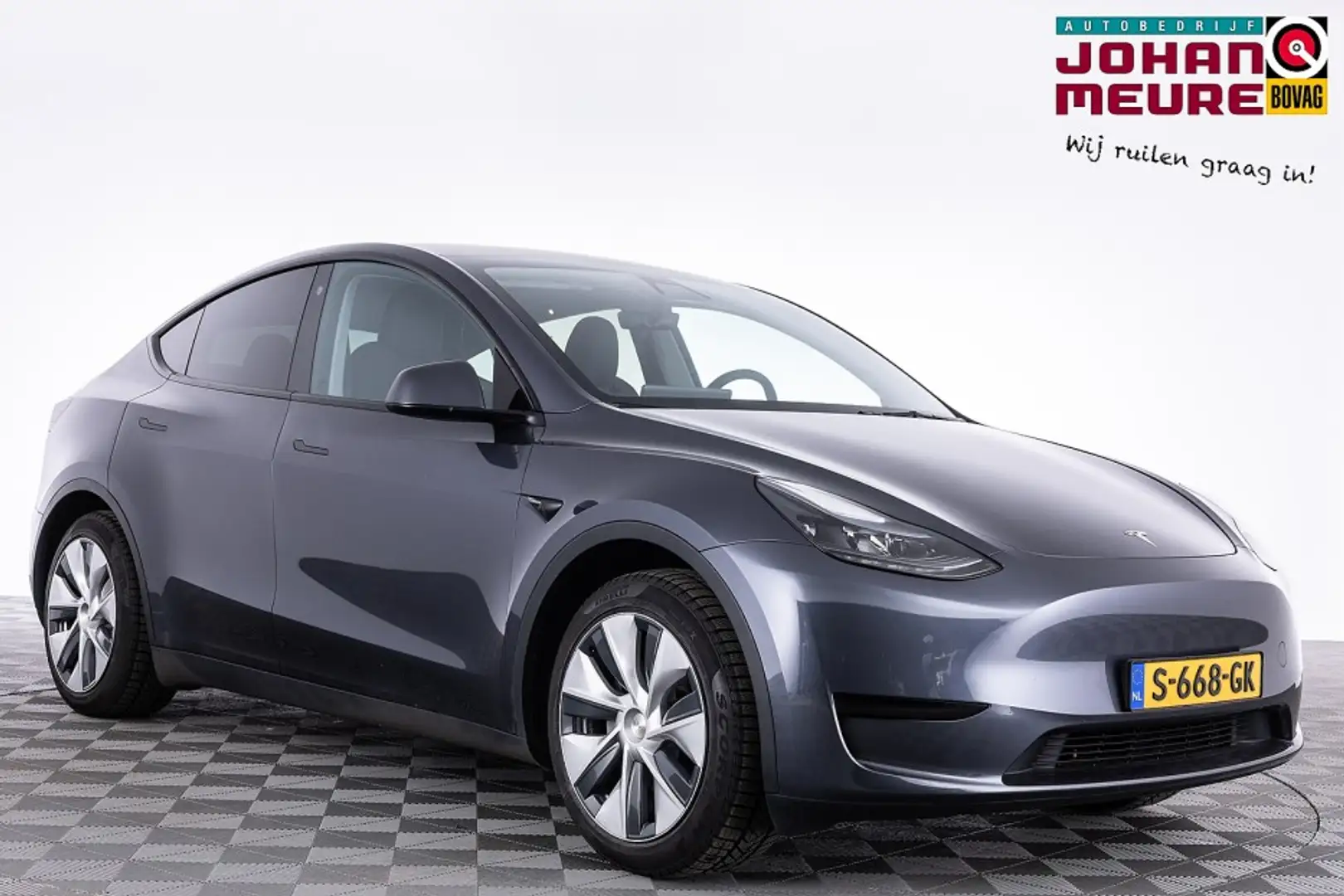 Tesla Model Y RWD 58 kWh | PANORAMADAK | LEDER ✅ 1e Eigenaar Gris - 1
