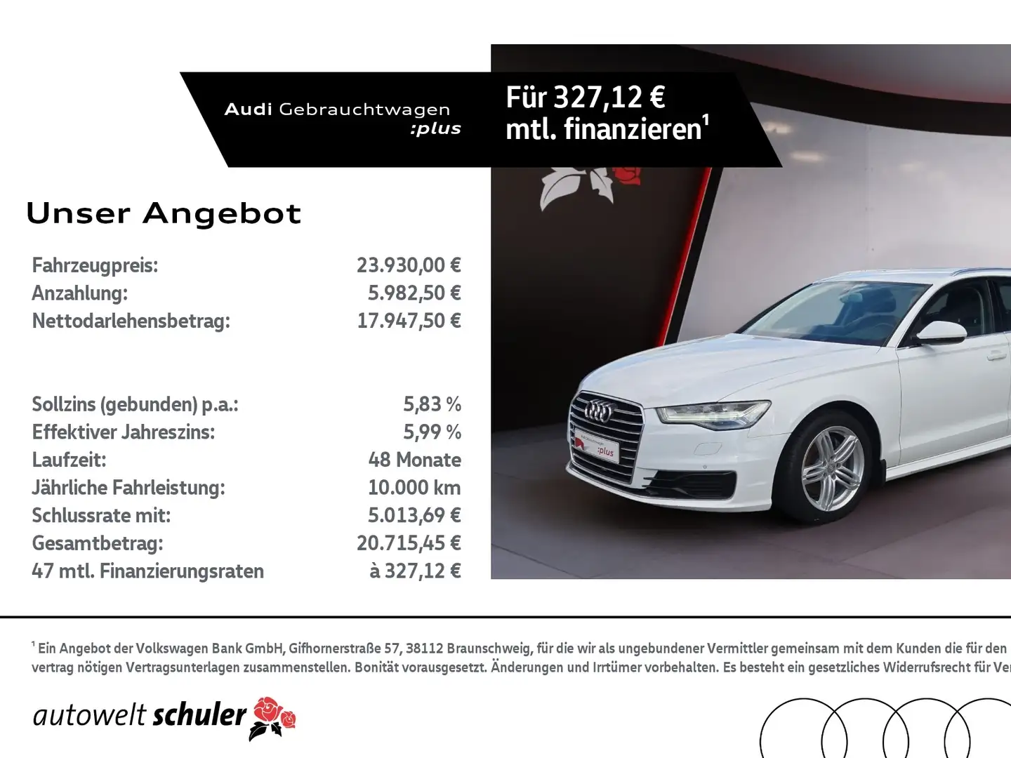 Audi A6 Avant 2.0 TDI S-tronic ultra AHK Navi LED Standhe Blanco - 1