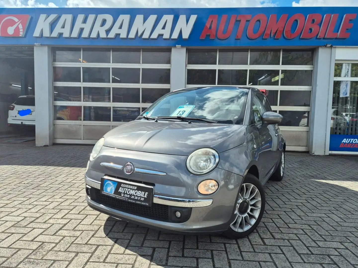 Fiat 500 Twin Air Turbo Cabrio Klima Grau - 1