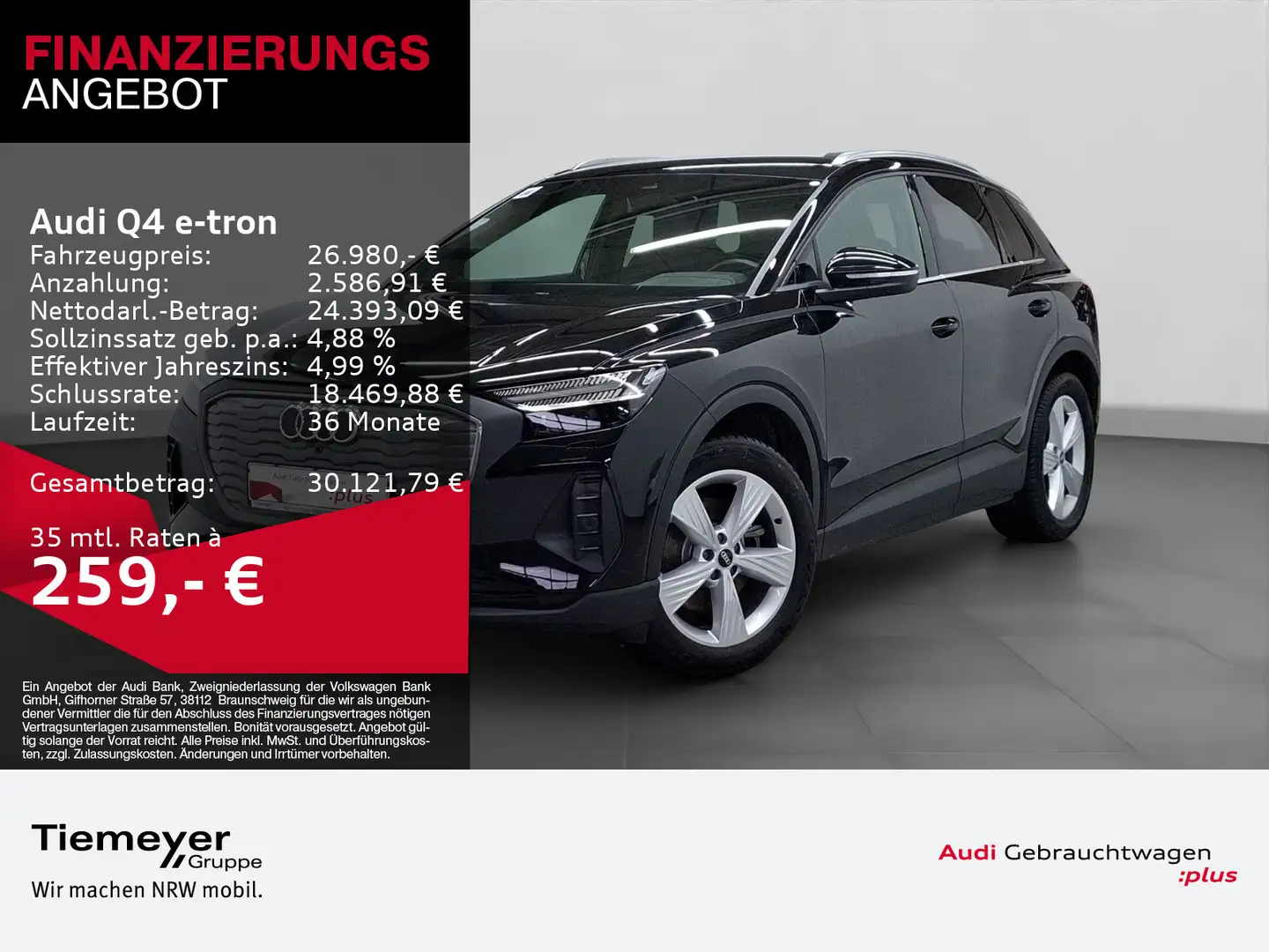 Audi Q4 e-tron 35 S LINE LM19 MATRIX-LED KAMERA Schwarz - 1