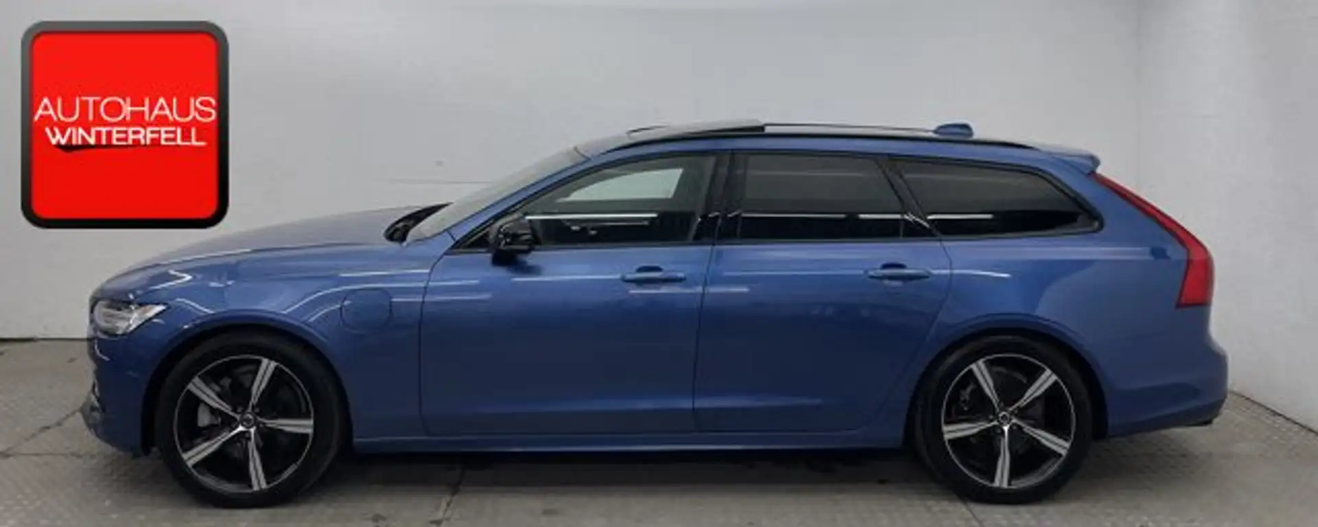 Volvo V90 T8 R-DESIGN RECH AWD PANO+AHK+STANDH+MEMO+ Blue - 2