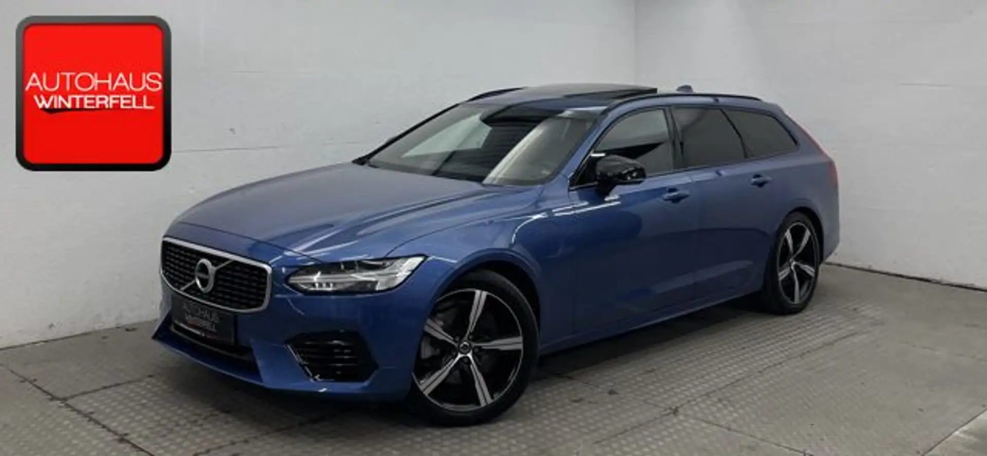 Volvo V90 T8 R-DESIGN RECH AWD PANO+AHK+STANDH+MEMO+ Azul - 1