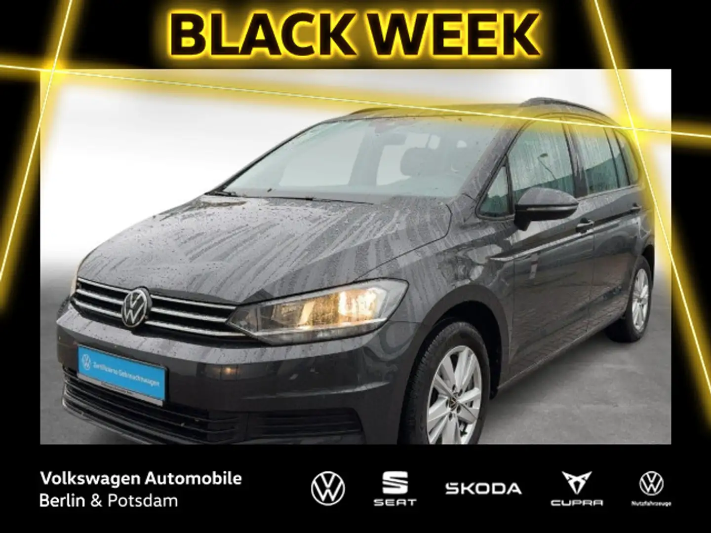 Volkswagen Touran 1.5 TSI DSG Comfortline Navi SHZ ACC PDC Grigio - 1