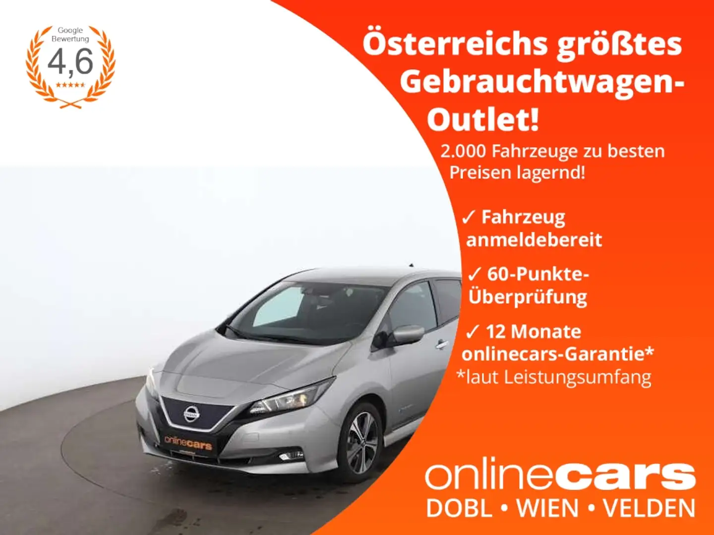 Nissan Leaf 40 kWh Aut NAVI RADAR SITZHZG PARKHILFE Plateado - 1