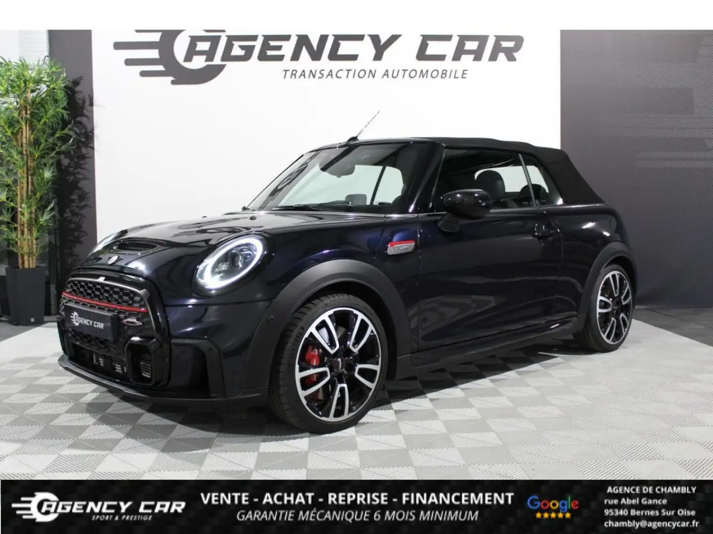 MINI Cooper Cabrio Cabriolet John Cooper Works Ultimate 2.0i 231CH BVA Sport (F57) LCI Bleu - 1