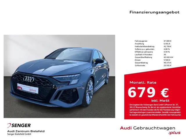 Audi RS3 2.5 TFSI quattro S tronic MMI Matrix ACC