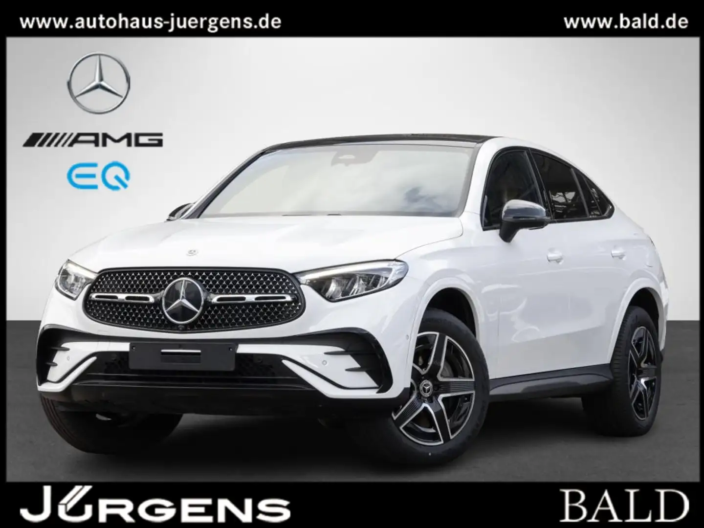 Mercedes-Benz GLC 300 de 4M Coupé AMG-Sport/Pano/AHK/360/Night Weiß - 1