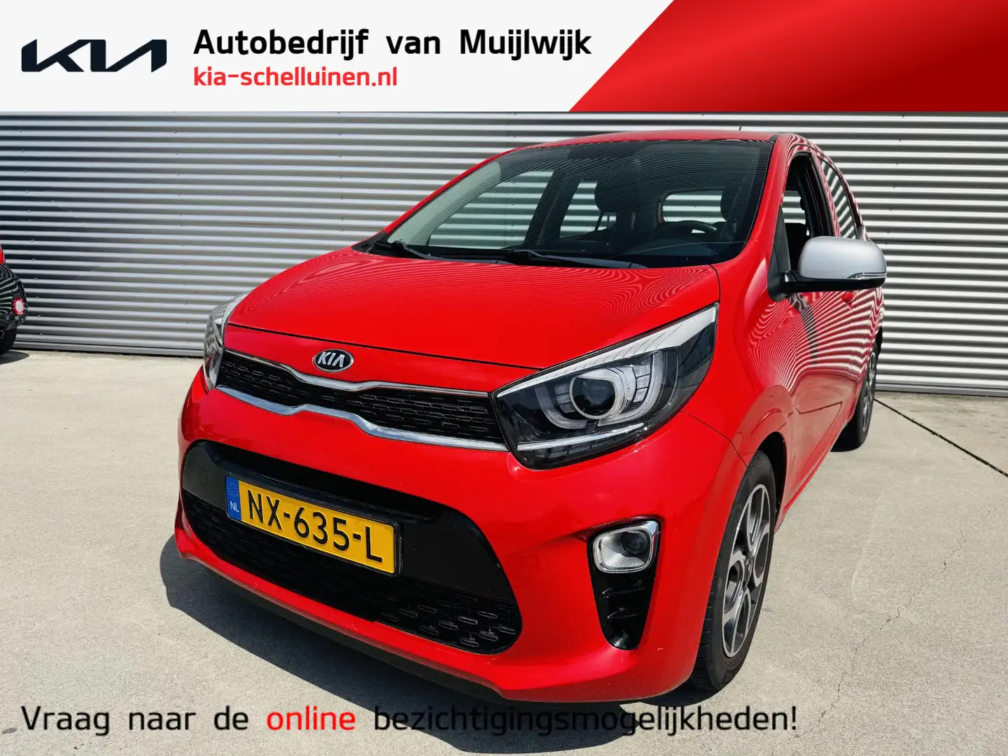Kia Picanto 1.0 First Edition Unieke kmstand | NL-1e Eigenaar Rood - 1