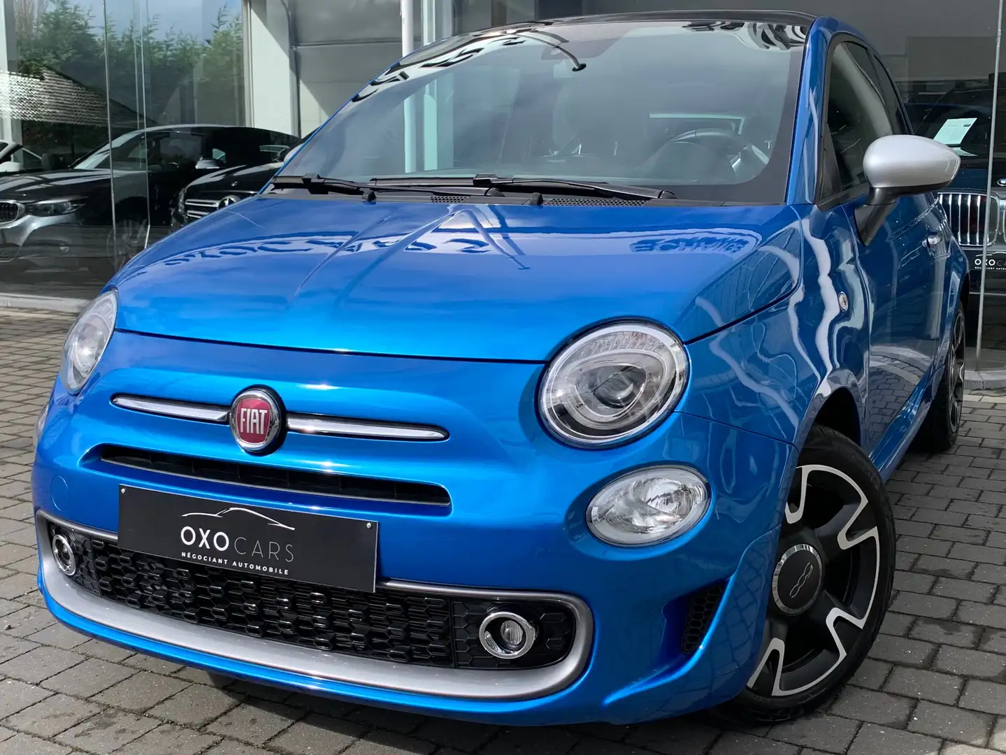 Fiat 500 S 1.0i Hybride / Pack Sport / Pano / Full Options Blue - 1