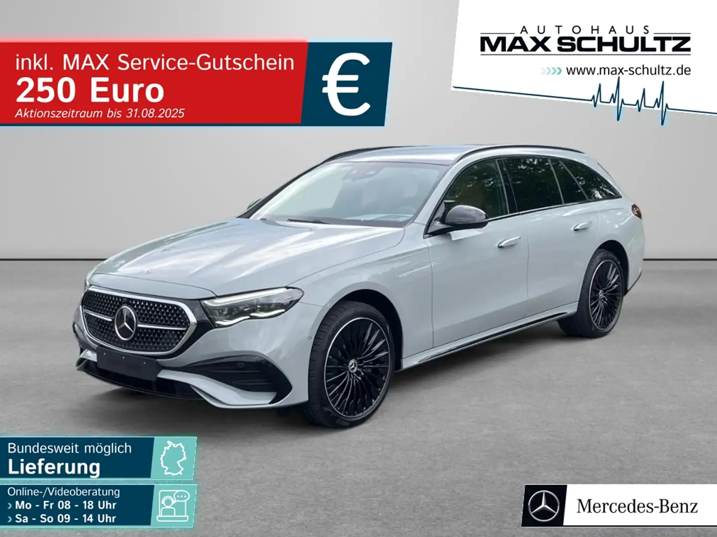 Mercedes-Benz E 450 d 4M T AMG*Night*PanoD*Distr.*PDC*360°*AHK Gris - 1