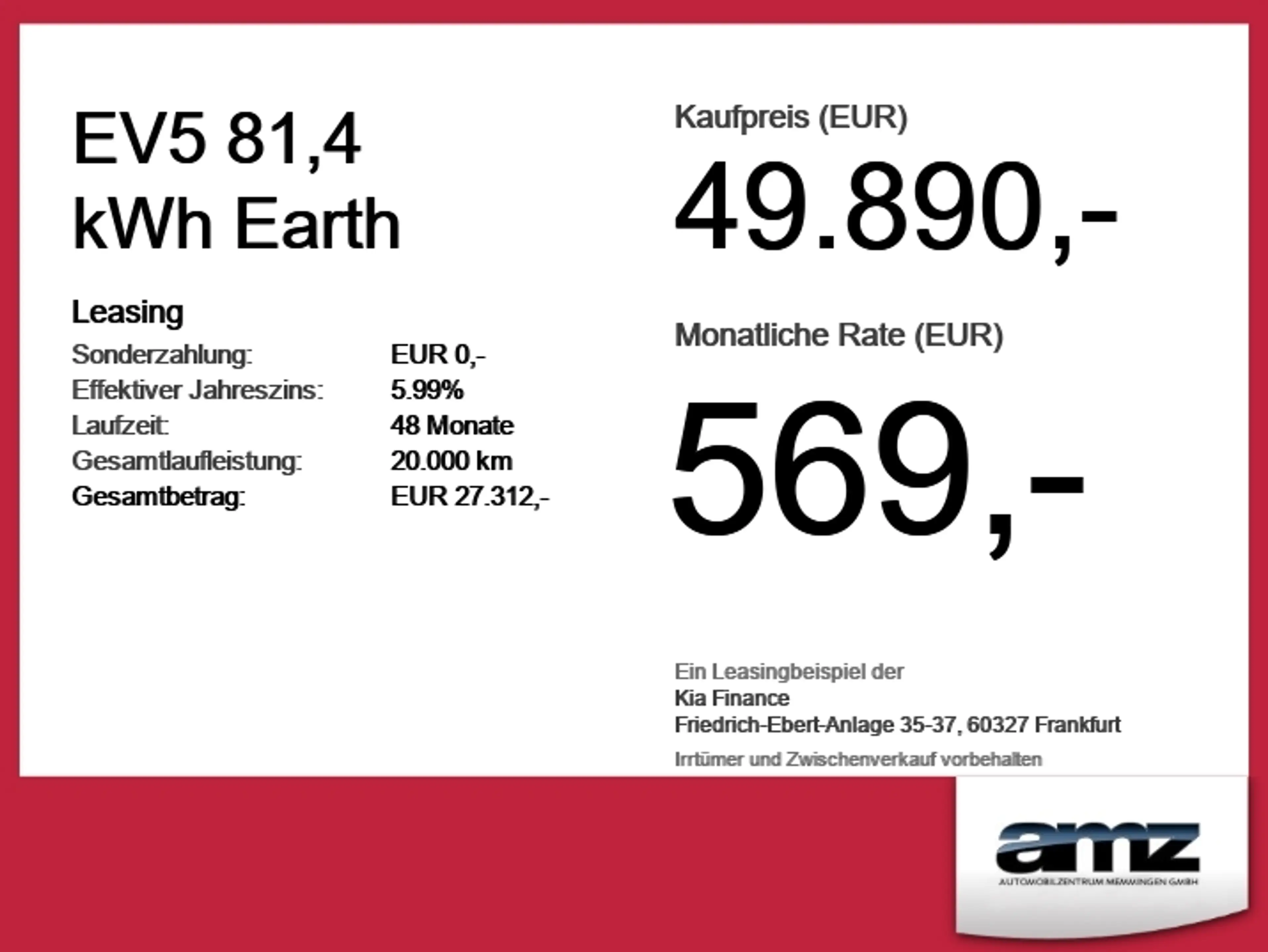 Kia EV5 81,4 kWh FWD Earth *sofort Verfügbar!* — photo 6