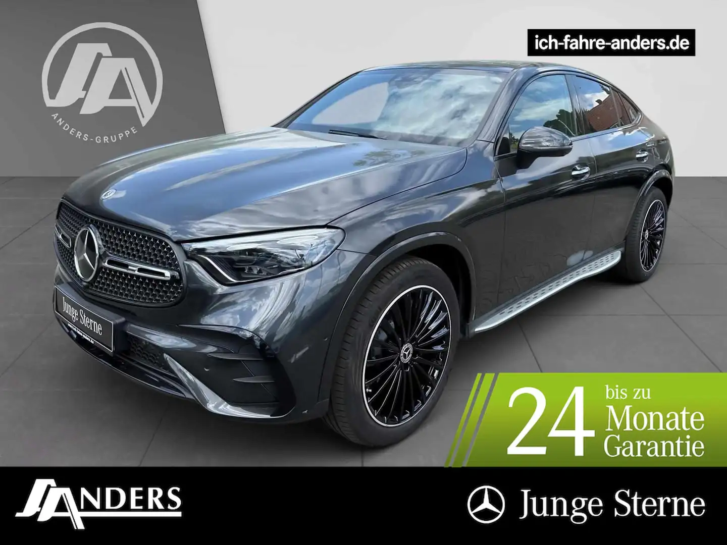 Mercedes-Benz GLC 300 d 4M Coupé EDITION AMG+Burm+Dist+Pano+36 Grau - 1