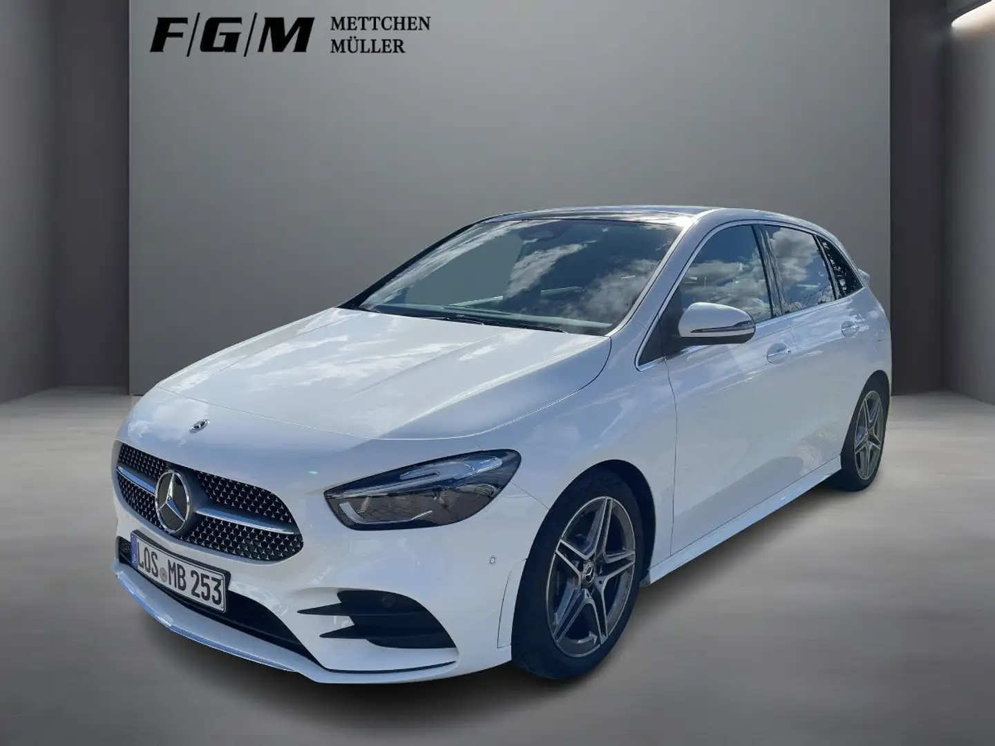 Mercedes-Benz B 220 AMG Line 4M KeyGo|MBeam|S-Dach|TWA|AHK|SHD Weiß - 2