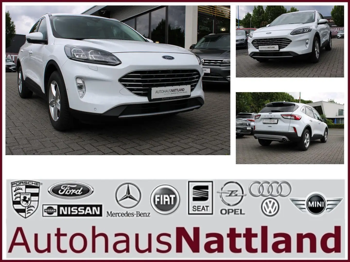 Ford Kuga 2 Sitzer Titanium X Autom. RFK Navi LED B&O Wit - 1