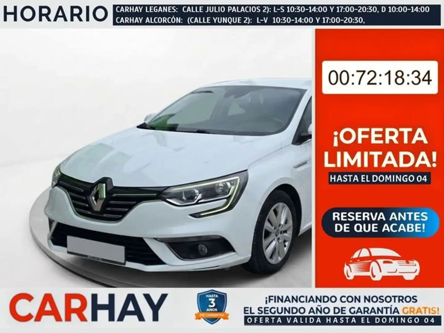 Renault Megane Zen Energy TCe 97kW (130CV) EDC Blanco - 1