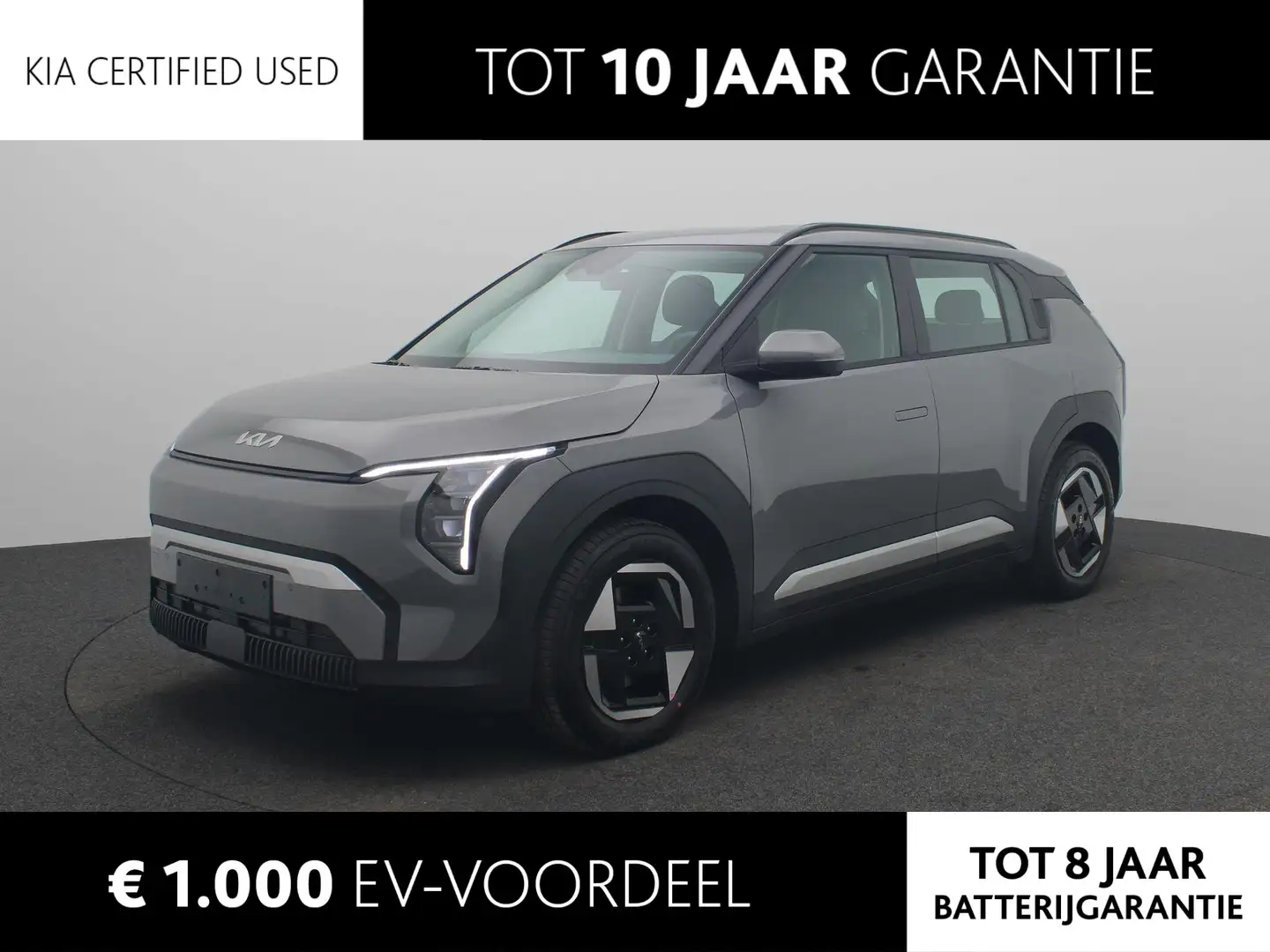 Kia EV3 Air 58.3 kWh DEMONSTRATIE AUTO | Navi | Camera | P Grijs - 1