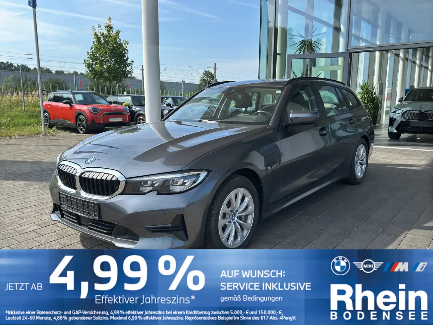 BMW 330 e Touring Advantage ACC DrivingAssist PDC SH Grau - 1