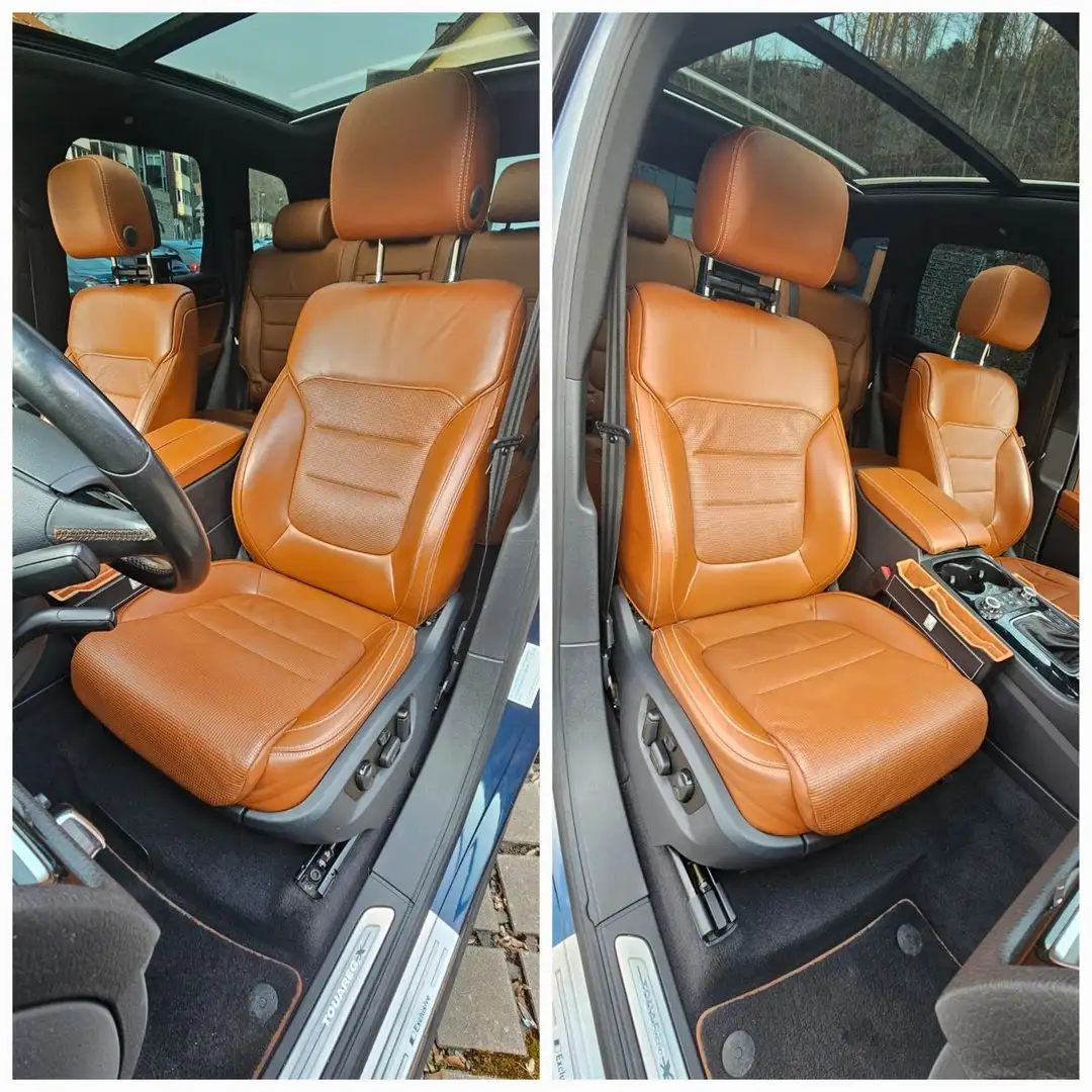 Volkswagen Touareg LederBraunPanoEditionXDABInspektionNEU Blau - 2