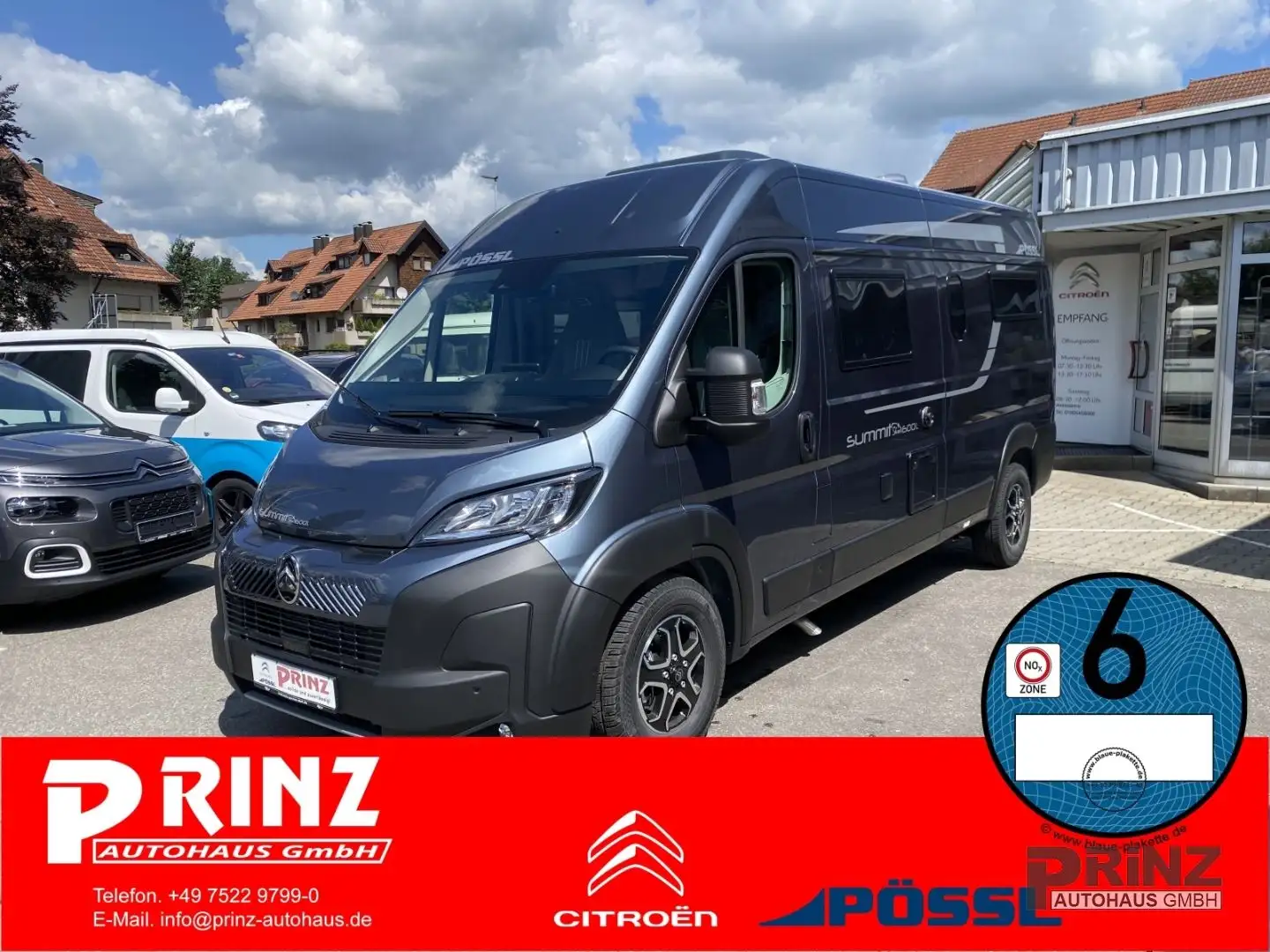 Pössl Summit Shine 600 L 140 PS Heavy *Mod. 2025 Grijs - 1