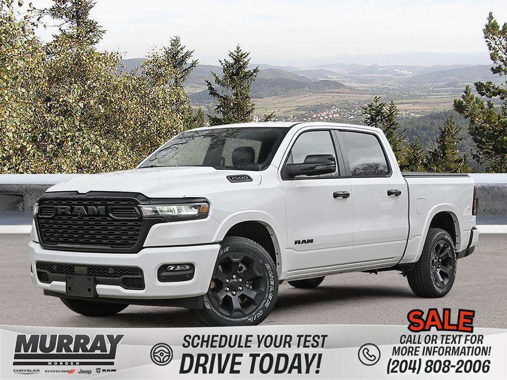 Bright White 2026 RAM 1500 Pickup Truck Four-Wheel Drive 