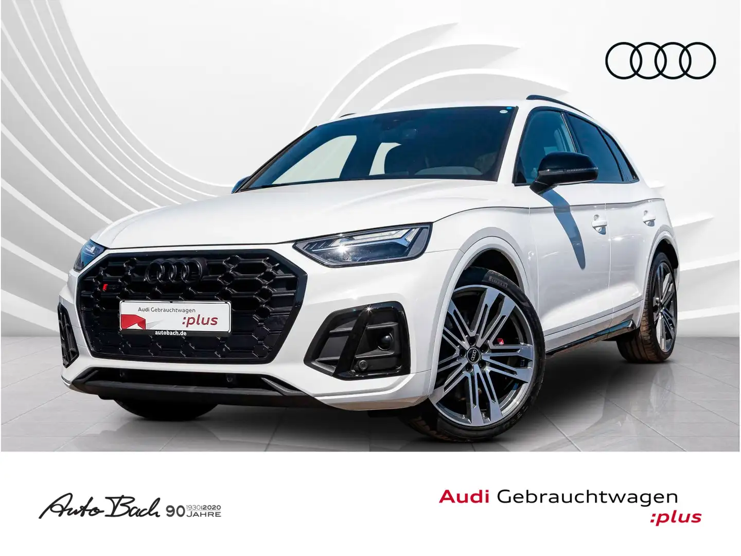 Audi SQ5 3.0TDI qu AHK ACC Navi LED virtual EPH DAB Weiß - 1