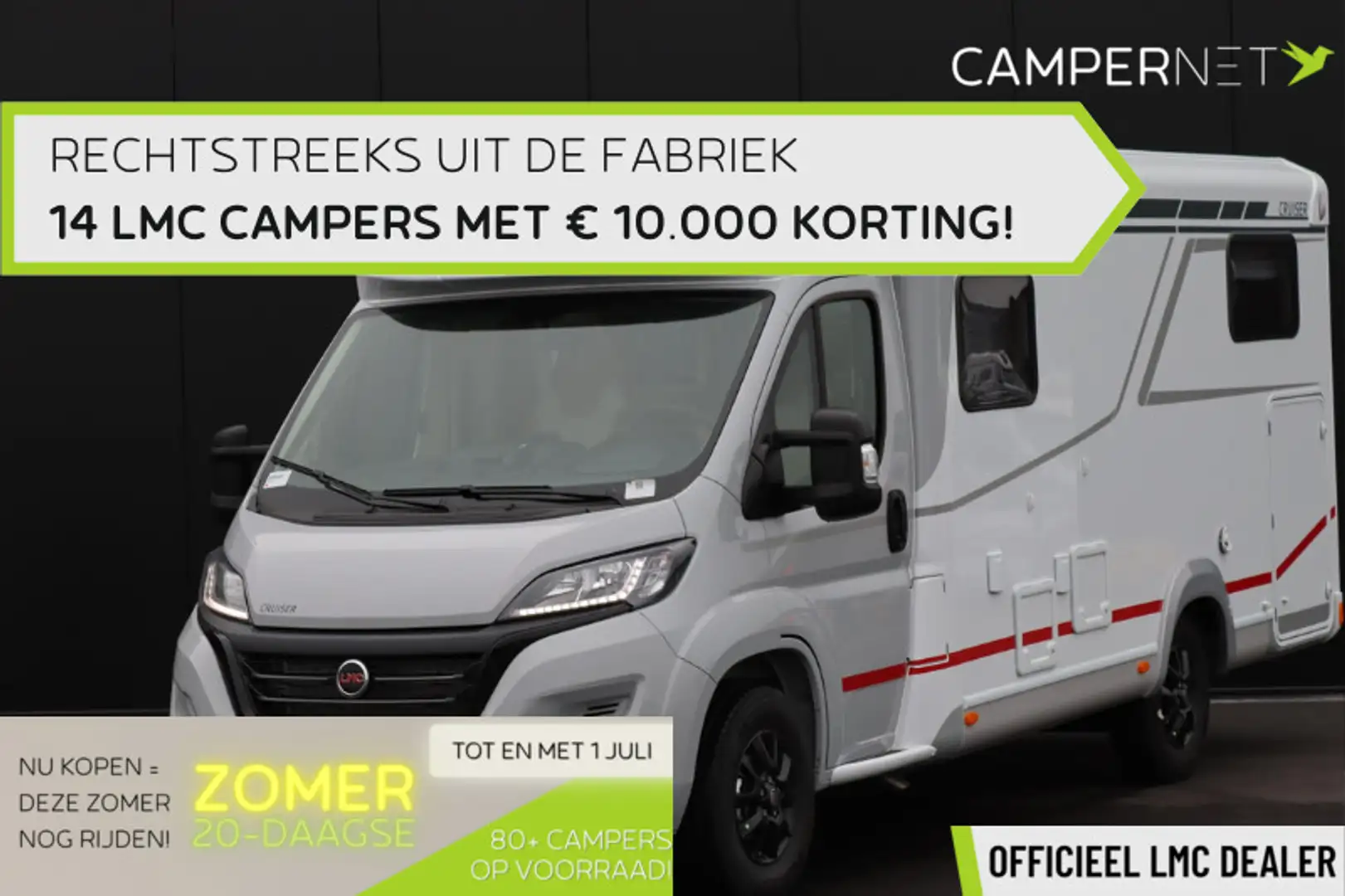 LMC Cruiser V646 140pk JTD | Smal model | 6.77m | Weiß - 2