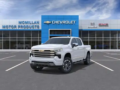 White 2026 Chevrolet Silverado 1500 High Country Crew Cab 4WD Pickup Truck Four-Wheel Drive Automatic