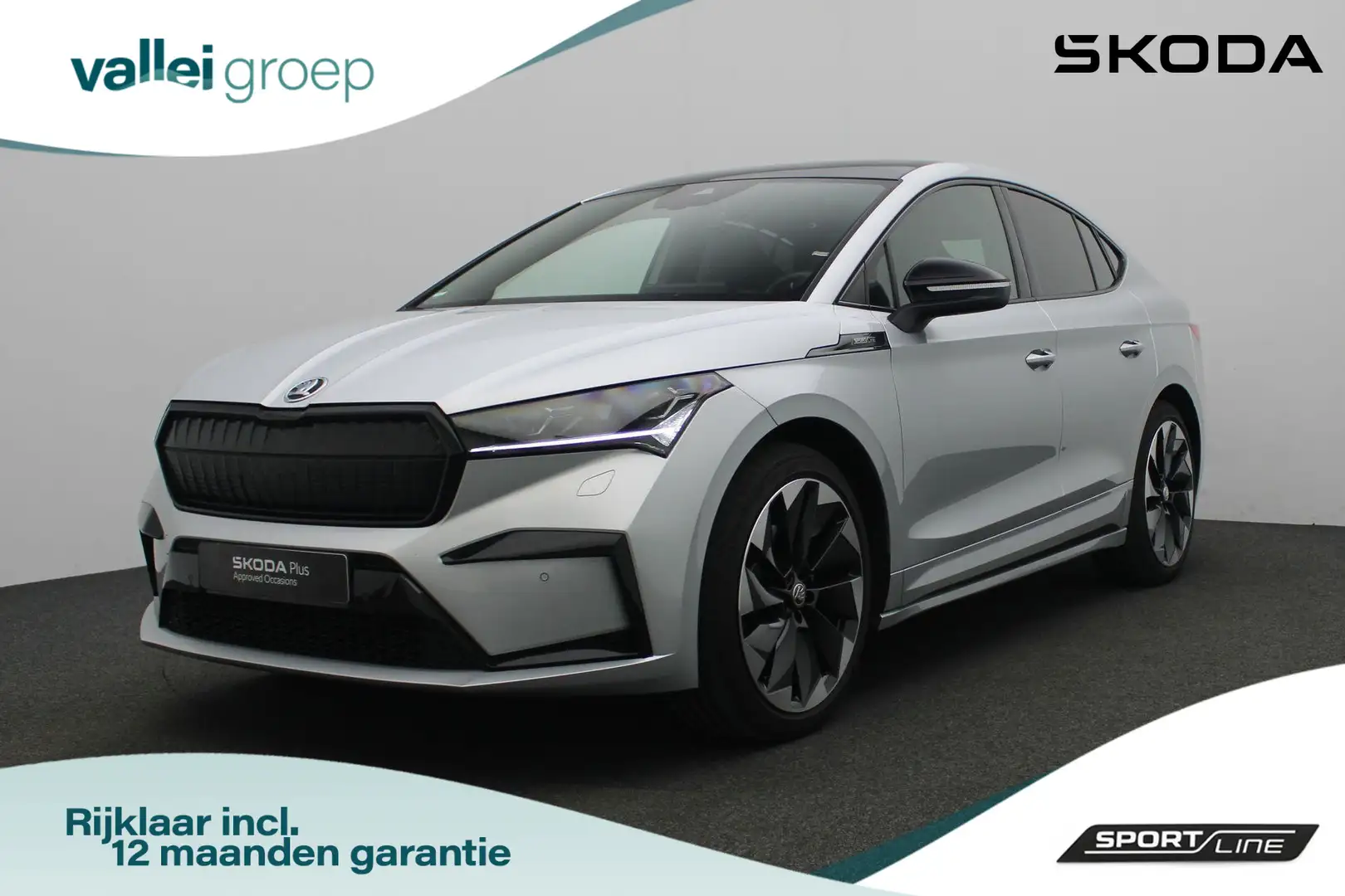 Skoda Enyaq Coupé iV 60 Sportline 179 pk 58 kWh | Panoramadak Zilver - 1