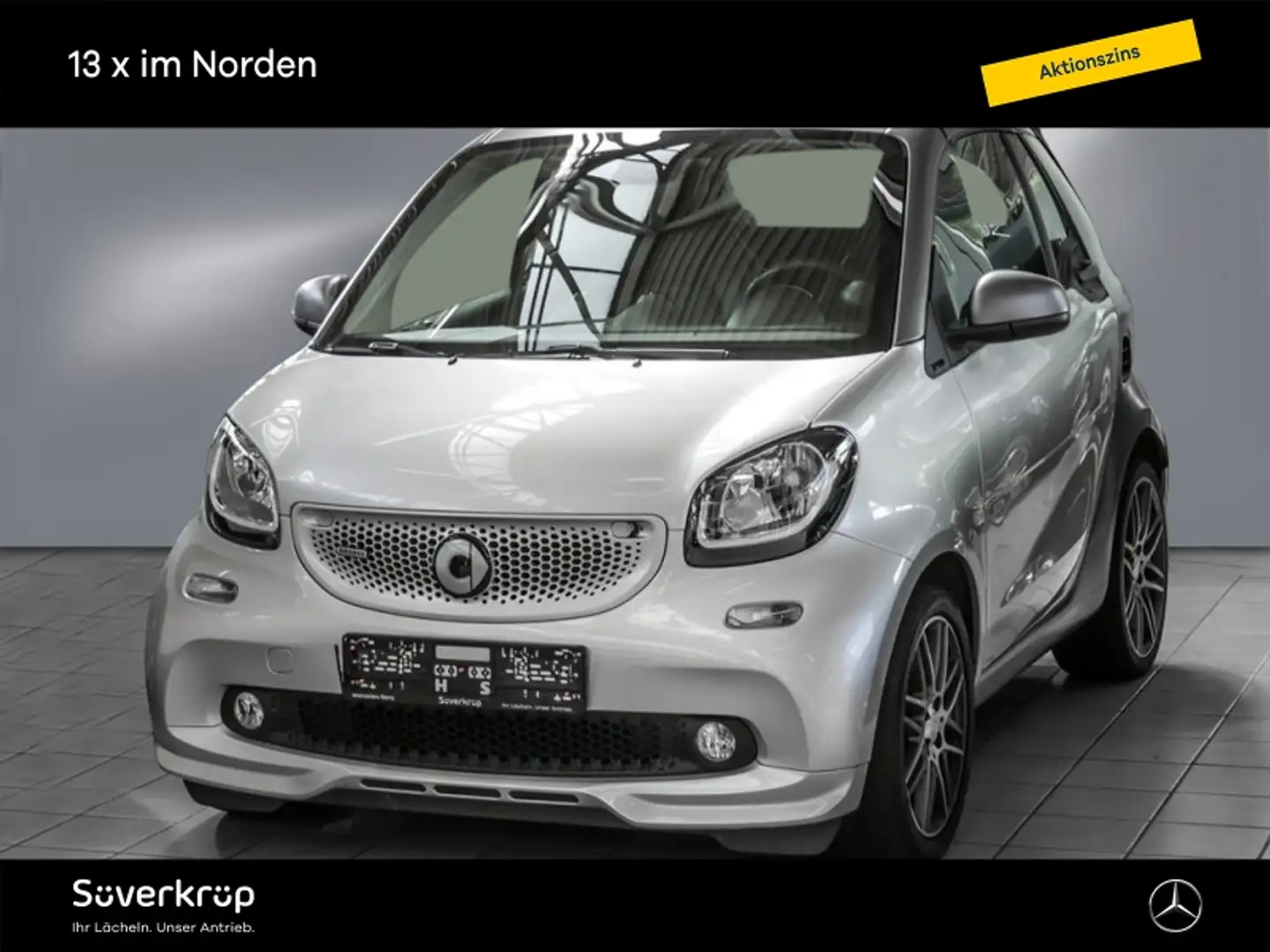 smart forTwo BRABUS  cabrio 80 kW SPUR JBL SOUND SHZ Argent - 2