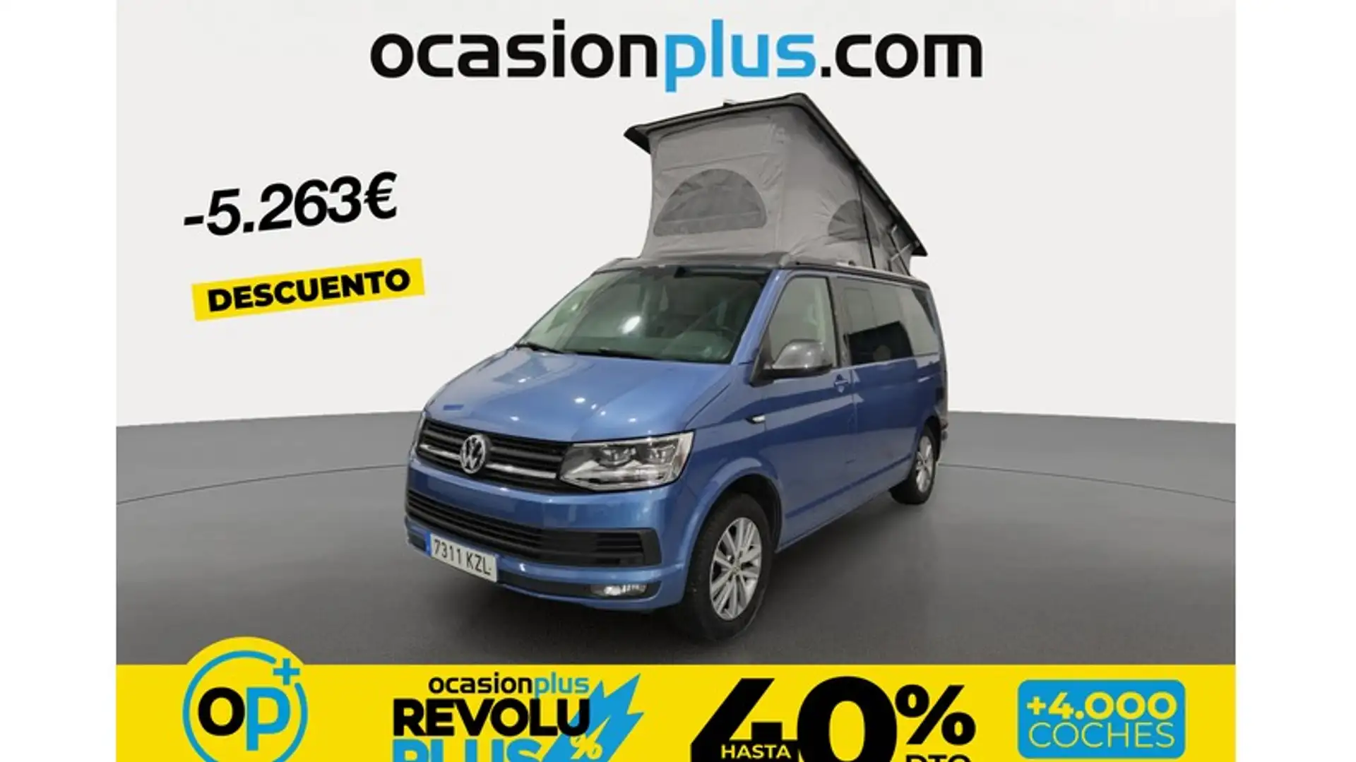 Volkswagen T6 California 2.0TDI BMT 30 aniversario DSG 110kW Azul - 1
