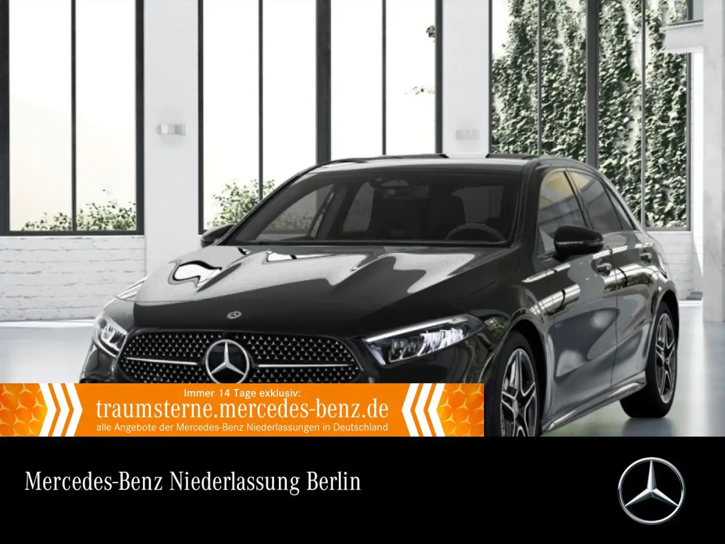 Mercedes-Benz A 200 AMG+NIGHT+PANO+LED+KAMERA+TOTW+KEYLESS+7G Schwarz - 1