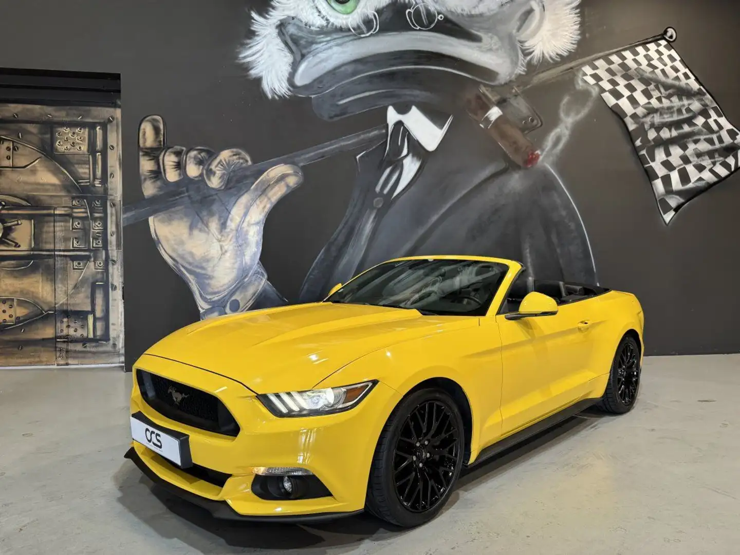 Ford Mustang (6) Convertible EcoBoost BVM6 EcoBoost Jaune - 2