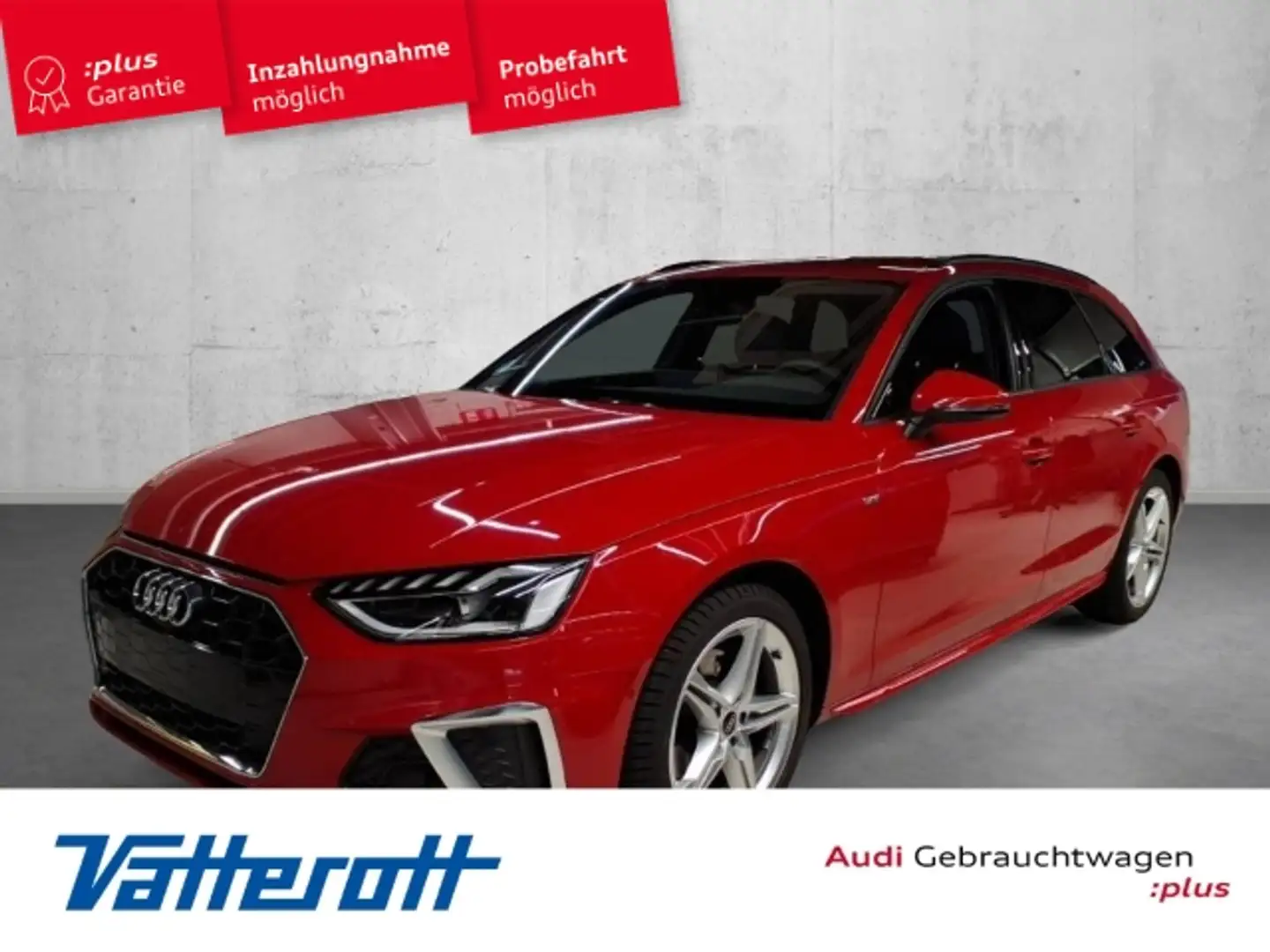 Audi A4 Avant 35 TDI S line AHK ACC LED Navi Memory Rot - 1