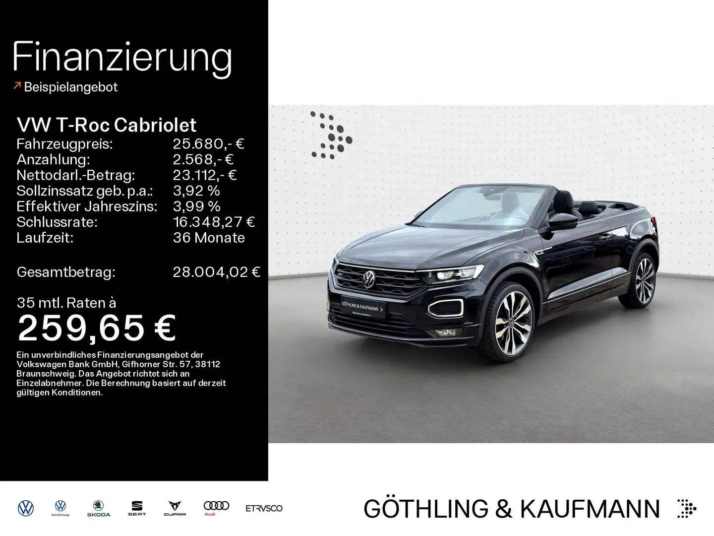 Volkswagen T-Roc R-Line 1.5 TSI DSG*NAVI*BlackSty Schwarz - 1
