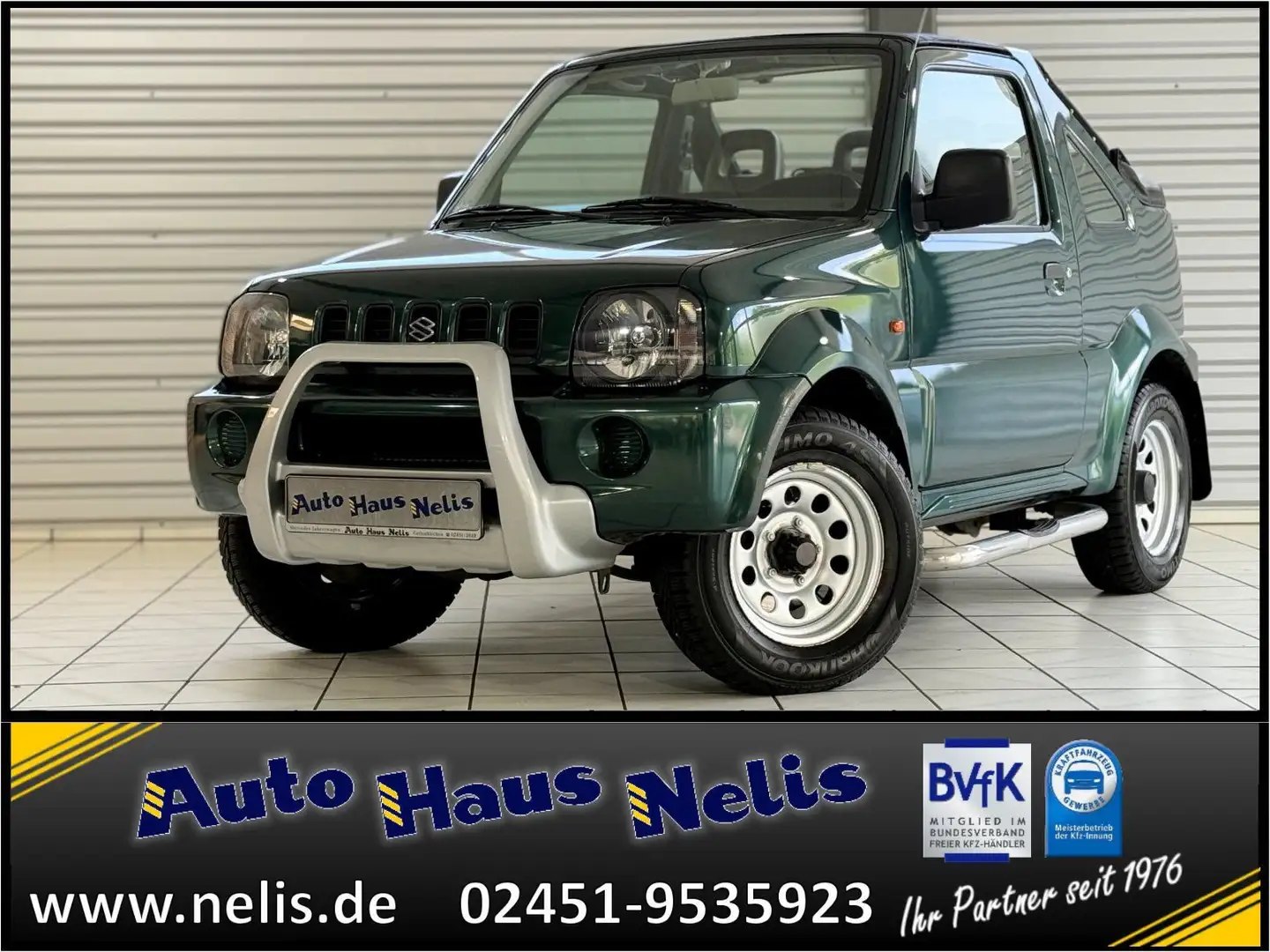 Suzuki Jimny 1,3 Cabrio 4WD ABS ZV EL-Fensterheber Serv Vert - 1