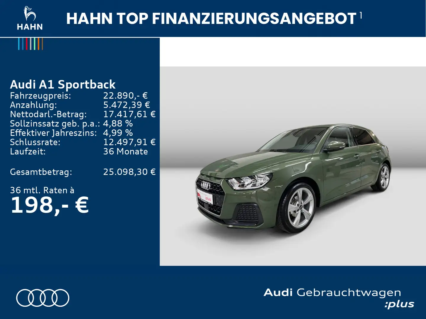 Audi A1 25TFSI advanced Navi Virtual Cockpi Grün - 2