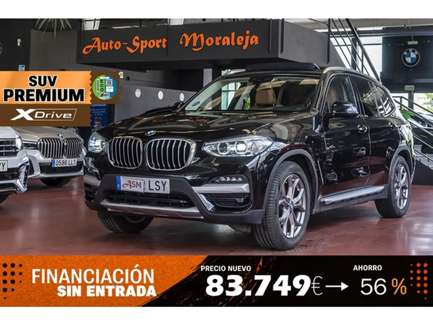 BMW X3 xDrive 20dA Noir - 1