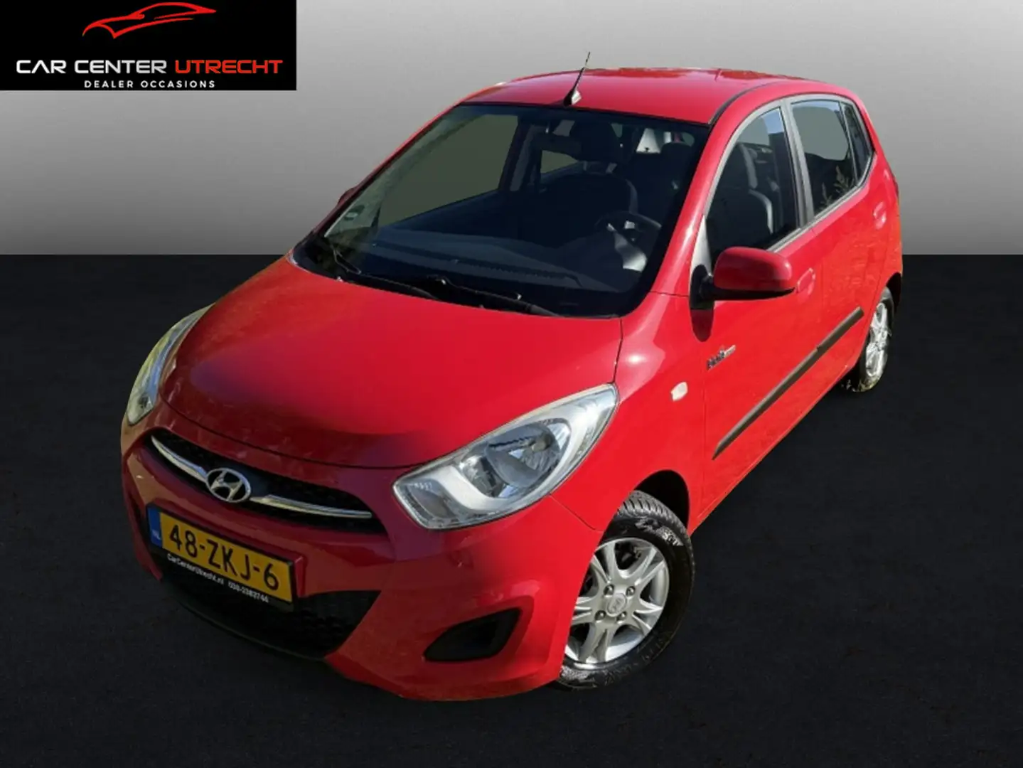 Hyundai i10 1.0 Pro airco 105dkm hoge instap Rood - 1
